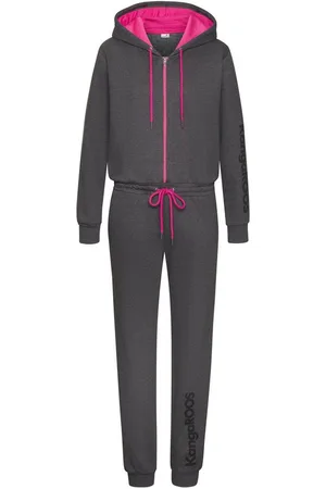 KangaROOS Jumpsuit mit Logoprint am Bein