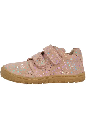 Lurchi Noah Barefoot Barfußschuh, Klettschuh, farbiger Glitzerdruck, Größenschablone zum Download
