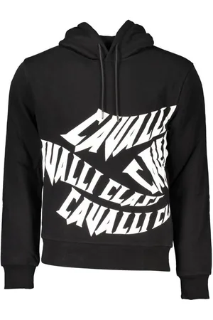 Roberto Cavalli Sweatshirt Herren Kapuzenpullover Schwarz: Angeraut, Regular - Verkäufer: Redeve