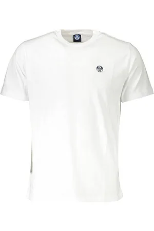 North Sails T-Shirt Herren Kurzarm-T-Shirt Weiß mit Logo-Applikation - Verkäufer: Redeve