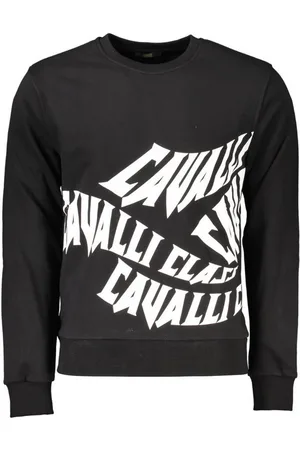 Roberto Cavalli Sweatshirt Herren Sweatshirt Schwarz: Langarm, Rundhals - Verkäufer: Redeve