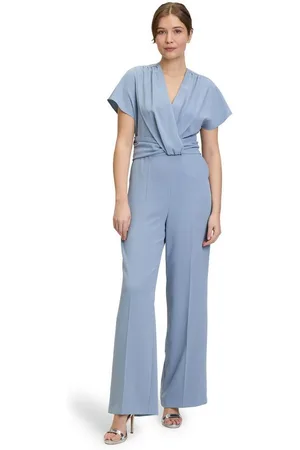 Vera Mont Overall Jumpsuit mit Raffung (1-tlg) Bunddetail