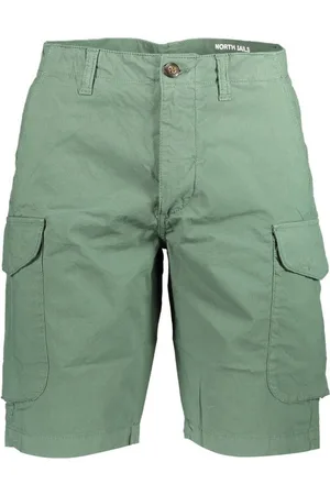 North Sails 5-Pocket-Hose Herren Bermuda-Shorts Grün aus Bio-Baumwolle mit Cargotaschen - Verkäufer: Redeve