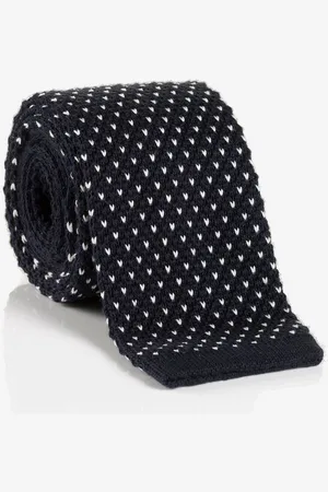 Cinque Krawatte (1-St) mit feinem Hahnentrittstrickmuster