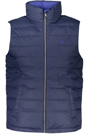 La Martina Outdoorjacke Ärmelloses Herrenhemd Blau - Leicht, mit Stickerei & Taschen - Verkäufer: Redeve