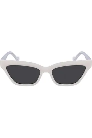 Liu Jo Sonnenbrille Moderne weiße Damen-Sonnenbrille mit rechteckigen grauen Gläsern - Verkäufer: Redeve
