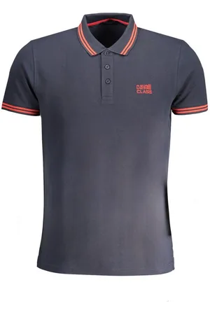 Roberto Cavalli Poloshirt Exklusives Blaues Herren Kurzarm-Poloshirt mit - Verkäufer: Redeve