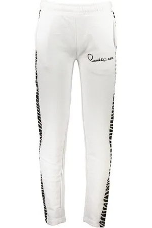 Roberto Cavalli 5-Pocket-Hose Weiße Herren-Sporthose: Komfort mit Stil und Kontrastdetails - Verkäufer: Redeve