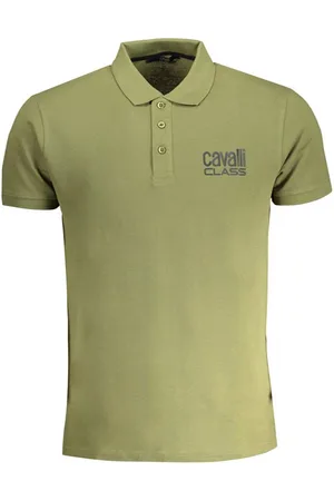 Roberto Cavalli Poloshirt Herren Poloshirt Grün: Elegantes Design mit Logo - Verkäufer: Redeve