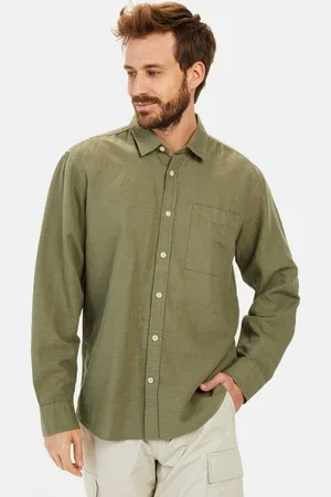 Camel Active Langarmhemd mit Soft-Wash-Veredelung Kentkragen - Verkäufer: