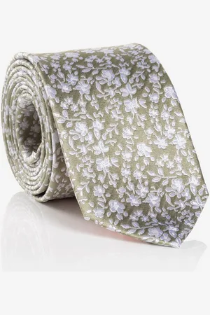Carlo Monti Krawatte (1-St) aus reiner Seide, mit Blumenmuster, 6,5 cm breit