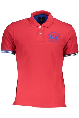 La Martina Poloshirt Herren Kurzarm-Poloshirt Rot - Regular Fit - Verkäufer: Redeve
