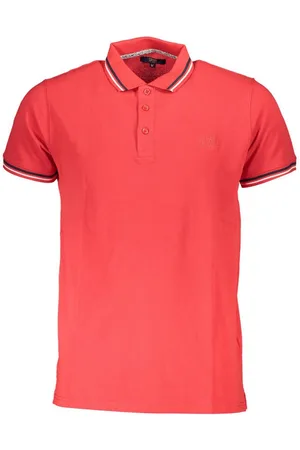 Roberto Cavalli Poloshirt Herren Kurzarm-Poloshirt Rot mit Stickerei & - Verkäufer: Redeve