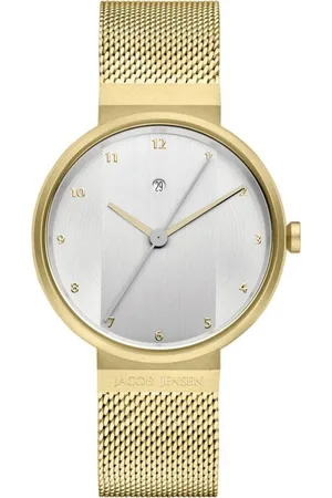 Jacob Jensen Quarzuhr Damen Armbanduhr NEW LINE 783 goldfarbend D. 35 mm - Verkäufer: bellambiente