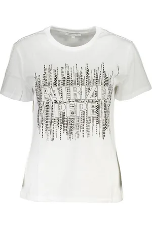Patrizia Pepe T-Shirt Damen Kurzarm-T-Shirt Weiß mit Rundhals und - Verkäufer: Redeve