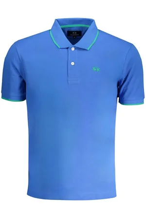 La Martina Poloshirt Blaues Herren-Kurzarm-Poloshirt: Stilvolle Details - Verkäufer: Redeve
