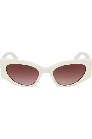 Liu Jo Sonnenbrille Damen-Sonnenbrille Weiß: Tropfenform, Braune Gläser, Acetat-Rahmen - Verkäufer: Redeve