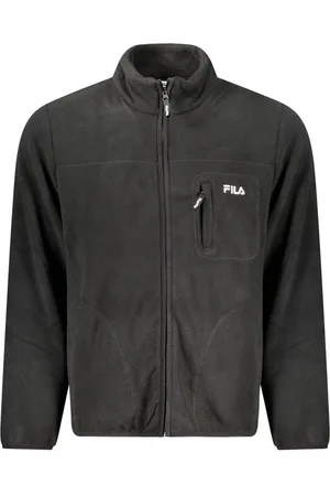 Fila Outdoorjacke Herren Sportjacke Schwarz: Fleece, Taschen & Stickerei-Detail - Verkäufer: Redeve