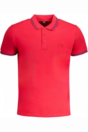 Roberto Cavalli Poloshirt Herren Kurzarm-Poloshirt Rot mit Kontrastdetails - Verkäufer: Redeve