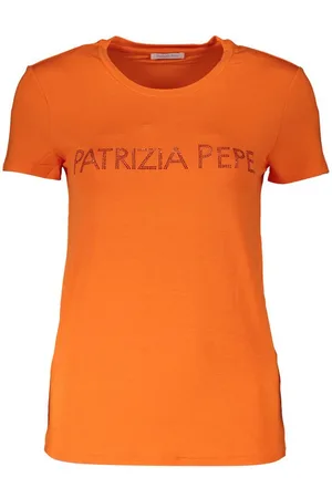 Patrizia Pepe T-Shirt Elegantes Damen T-Shirt Orange aus Bio-Baumwolle - Verkäufer: Redeve