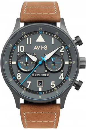 Avi-8 Quarzuhr AV-4088-04 Carey Dual Time 44mm 5ATM - Verkäufer: Timeshop24