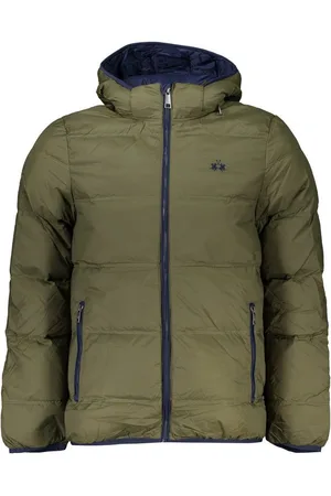 La Martina Outdoorjacke Elegante grüne Herrenjacke mit Kapuze - Leicht & stilvoll - Verkäufer: Redeve