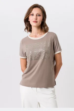 Tuzzi Nero Kurzarmshirt mit dezentem Print - Verkäufer: Held Fashion Retail