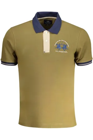 La Martina Poloshirt Herren Slim Fit Kurzarm-Poloshirt Grün mit - Verkäufer: Redeve