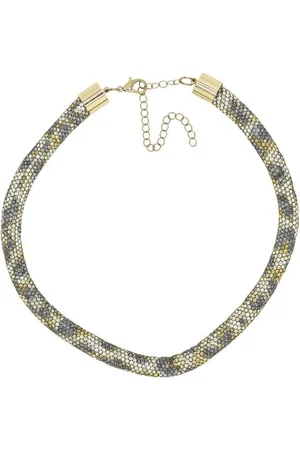Alessandro Kette mit Anhänger WildGlow, Glitzerkette mit Leopardmuster