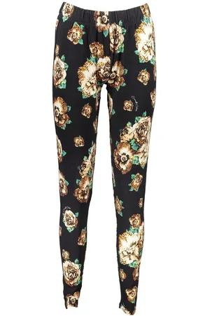 Roberto Cavalli 5-Pocket-Hose Stylische Damen-Leggings Schwarz mit Muster und elastischem Bund - Verkäufer: Redeve