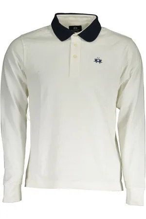 La Martina Poloshirt Elegantes weißes Langarm-Poloshirt für Herren mit - Verkäufer: Redeve
