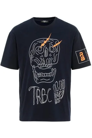 Redbridge T-Shirt Oversized mit Totenkopf-Print - Rundhals, Streetwear, 100 % Baumwolle - Verkäufer: ChillDeal