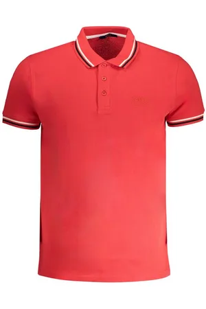 Roberto Cavalli Poloshirt Herren Kurzarm-Poloshirt Rot mit Kontrastdetails - Verkäufer: Redeve