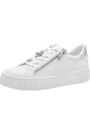 Marco Tozzi 2-23702-44 191 White Silver Sneaker - Verkäufer: Schuhkings