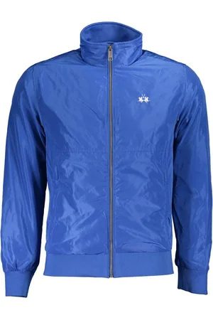 La Martina Outdoorjacke Herrenjacke Blau: Stilvolle Langarmjacke mit Stickerei & Reißverschlu - Verkäufer: Redeve