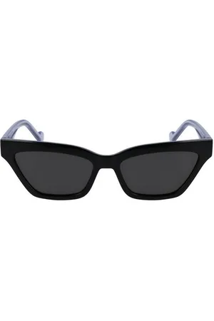 Liu Jo Sonnenbrille Damen Sonnenbrille Schwarz mit Rechteckgläsern und Kontrastdetails - Verkäufer: Redeve
