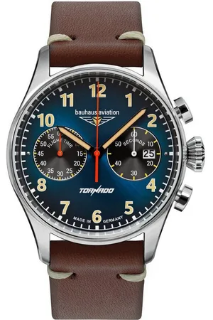 Bauhaus Quarzuhr Aviation CT-BHA Tornado Chronograph Braun/ - Verkäufer: uhrcenter
