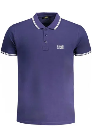 Roberto Cavalli Poloshirt Poloshirt Herren Blau: Kurzarm, Kontrastdetails & - Verkäufer: Redeve