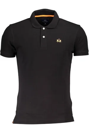 La Martina Poloshirt Elegantes Herren Kurzarm Poloshirt in Schwarz mit - Verkäufer: Redeve