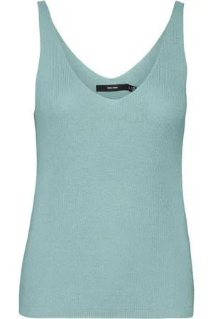 VERO MODA Shirttop Geripptes Struktur Top Ärmelloses Strick Oberteil VMNEWLEX VMNEWLEX SUN SL TOP GA NOOS - Verkäufer: ARIZONAS