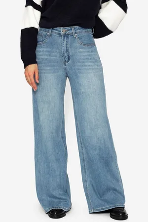 SASSYCLASSY 5-Pocket-Jeans Lockere Jeans Damen in weiter Beinpassform - Verkäufer: