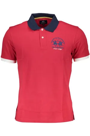 La Martina Poloshirt Herren Kurzarm-Polo Rot – Stilvoll mit - Verkäufer: Redeve
