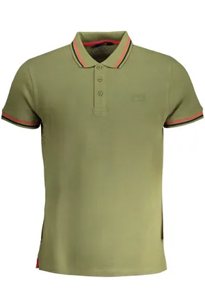 Roberto Cavalli Poloshirt Herren Kurzarm-Poloshirt Grün mit Kontrastdetails - Verkäufer: Redeve