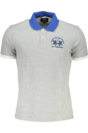 La Martina Poloshirt Stilvolles Graues Herren-Poloshirt mit Stickerei - Verkäufer: Redeve