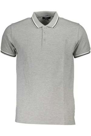 Roberto Cavalli Poloshirt Elegantes Herren Kurzarm-Poloshirt Grau mit - Verkäufer: Redeve