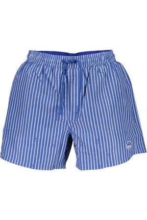 North Sails Badeshorts Herren-Badehose Blau mit Muster, Kordelzug und Bio-Baumwolle - Verkäufer: Redeve