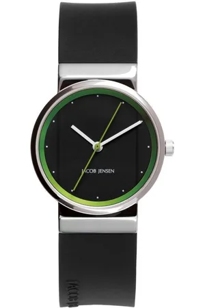 Jacob Jensen Quarzuhr Damen Armbanduhr NEW LINE 767 D. 29mm Silikonband - Verkäufer: bellambiente