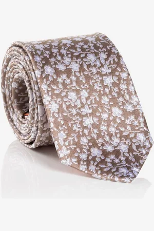 Carlo Monti Krawatte (1-St) aus reiner Seide, mit Blumenmuster, 6,5 cm breit