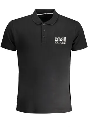 Roberto Cavalli Poloshirt Elegantes Herren-Poloshirt in Schwarz mit - Verkäufer: Redeve