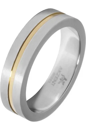 Akzent Fingerring Duana aus Edelstahl, bicolor, Gr. 54 - 70 (Einzeln), Damen Ring - Verkäufer: Shaghafi GmbH